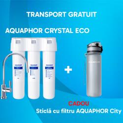 Geyser Filtru de apa potabila Aquaphor Crystal Eco (K3/K7B/K7) + Cadou sticla Aquaphor City Filtru de apa bucatarie si accesorii
