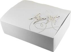 Goldpress Esküvői szívesség doboz gyöngy pillangó mintás (18, 5 x 13, 5 x 5, 8 cm) 8db - Goldpress (K20-0200-02)
