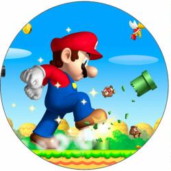 Pictu Hap Ehető papír Super Mario akcióban 19, 5 cm - Pictu Hap (pic9001989_kruh)