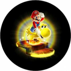 Pictu Hap Ehető papír Super Mario a dinoszauruszon 19, 5 cm - Pictu Hap (pic9001996_kruh)