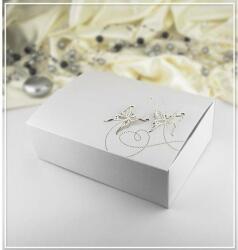 dortis Esküvői szívesség doboz gyöngyház pillangó mintás (18, 5 x 13, 5 x 5, 8 cm) - dortis (DR-K20-0200-02)
