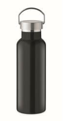 EVERESTUS Sticla de apa sport 500 ml, 2401E15933, Everestus, Ø7x21.5 cm, Otel, Negru (EVE01-MO2107-03)