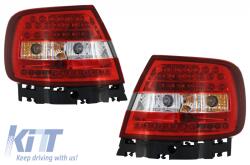 KITT Lightning LED Hátsó lámpák AUDI A4 (1994-2000) Piros Fehér (TLAUA4B5RC)