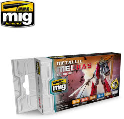 AMMO by MIG Jimenez AMMO Metallic Mechas Color Set 6 x 17 ml (A. MIG-7158)