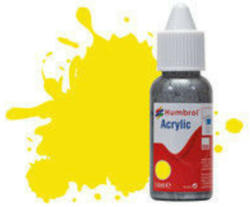 Humbrol Acrylic Paint No 99 Lemon - Matt, Dropper Bottle 14 ml (DB0099)