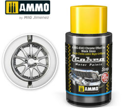 AMMO by MIG Jimenez AMMO COBRA MOTOR Chrome Effect for Black Gloss Acrylic Paint 30 ml (A. MIG-0343)