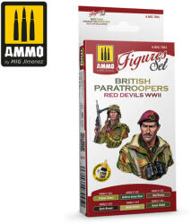 AMMO by MIG Jimenez AMMO British Paratroopers Red Devils WWII 4 x 17 ml (A. MIG-7045)