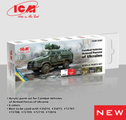 ICM Acrylic paint set for Armed Forces of Ukraine 6 x 12 ml (3040)