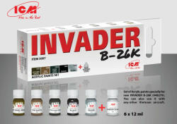 ICM Acrylic paint set for Invader B-26K and other Vietnam aircraft 6 x12 ml (3007)