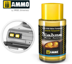 AMMO by MIG Jimenez AMMO COBRA MOTOR Yellow transparent Acrylic Paint 30 ml (A. MIG-0358)