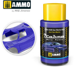 AMMO by MIG Jimenez AMMO COBRA MOTOR San Marino Blue Acrylic Paint 30 ml (A. MIG-0328)