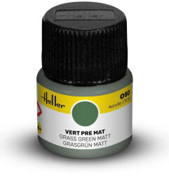 Heller Acrylic Paint 080 grass green matt 12ml (9080)