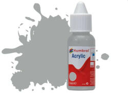 Humbrol Acrylic Paint No. 129 US Gull Grey Satin, Dropper Bottle 14 ml (DB0129)