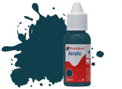 Humbrol Acrylic Paint No. 230 PRU Blue Matt, Dropper Bottle 14 ml (DB0230)