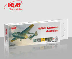 ICM Acrylic Paint Set for German aviation after 1943 6 x12 ml (3014)