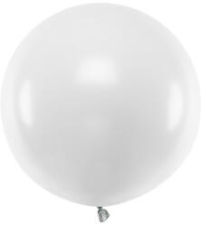 Partydeco Lufi 24" (60cm-es) léggömb, Fehér (LUFI548453)