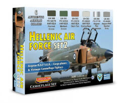 Lifecolor Hellenic AIR, Force Set 2, 6 x 22 ml (XS16)