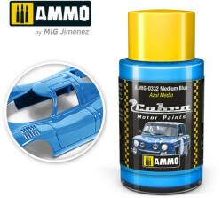 AMMO by MIG Jimenez AMMO COBRA MOTOR Medium Blue Acrylic Paint 30 ml (A. MIG-0332)
