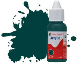 Humbrol Acrylic Paint No. 239 Racing Green Gloss, Dropper Bottle 14 ml (DB0239)
