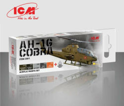 ICM Acrylic paint set for Cobra AH-1G 6 x12 ml (3001)
