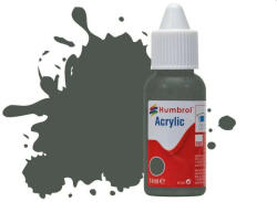 Humbrol Acrylic Paint No. 244 RLM 73 Grun Matt, Dropper Bottle 14 ml (DB0244)