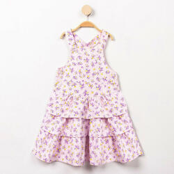 ALG Virágos rózsaszín kislány ruha (Méret 104)
