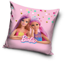 Carbotex Barbie Friends párnahuzat 40x40 cm Velúr (CBX039255) - kidsfashion