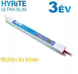 13 HYRITE TL-12E20, Ultra-Slim LED tápegység, 20W / 12V