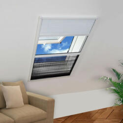 vidaXL Ecran insecte pentru ferestre, cu umbrar, aluminiu, 80x120 cm (142617) - izocor