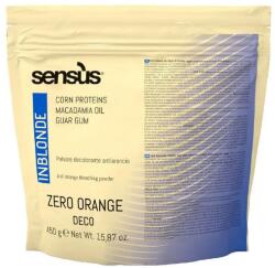 Sens.ùs Pudra Decoloranta Albastra cu Deschidere pana la 7 Nivele, Sensus InBlonde Zero Orange, 450 ml