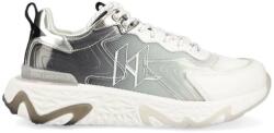 KARL LAGERFELD Sneakers Monogram Pyro Fade KL62433 401-Black Lthr & Textile w/White (KL62433 401)