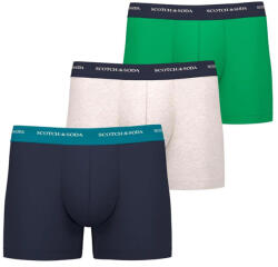 Scotch & Soda Lenjerie (Pack of 3) Men Base Herringbone Boxer 3P 701222705 SCU009 anthra/black/orange
