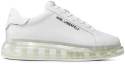 Karl Lagerfeld M Sneakers Lo Lace Shine KL52625A 11w-white textured lthr mono (KL52625A 11w-white textured lthr mono)