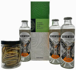 Nikka Coffey gin - Seventeen 1724 gintonic pack limekarikával (0, 7L / 47% + 3x0, 15L + 35g) - goodspirit