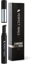Perfect Nails Chrome Pen - Krómpor Körömdíszítő Toll - Ezüst - vensz
