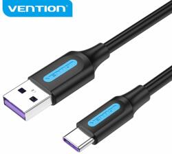 Ventiune Cablu Vention USB 3.1 Type-C / USB 2.0 AM - 0, 5M Negru 5A Incarcare rapida - CORBD (CORBD)