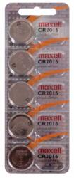 Maxell Baterie buton litiu CR-2016 3V 5 buc. intr-un blister /pret pentru 5 buc. / MAXELL (ML-BL-CR-2016-5PK)
