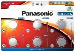 Panasonic Baterie buton litiu PANASONIC CR2016, 3V, 6 buc. intr-un blister /pret pentru 6 buc. / (PAN-BL-CR2016-6PK) Baterii de unica folosinta