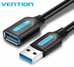 Ventiune Cablu Vention USB 3.0 Extensie AM / AF - 1.5M Negru - CBHBG (CBHBG)