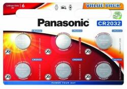 Panasonic Baterie buton litiu PANASONIC CR2032, 3V, 6 buc. intr-un blister /pret pentru 6 buc. / (PAN-BL-CR2032-6PK)