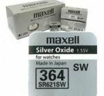Maxell Baterie buton argintie MAXELL SR-621SW /364/AG1/ (ML-BS-SR-621-SW) Baterii de unica folosinta
