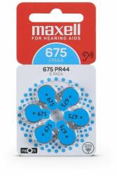 Maxell Baterie zinc aer MAXELL ZA675 6 buc. butoane pentru aparate auditive intr-un blister (ML-BZ-ZA675) Baterii de unica folosinta