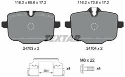 TEXTAR set placute frana, frana disc TEXTAR Q+ 2470303 (2470303)