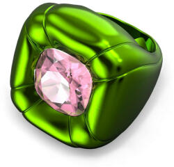 Swarovski Női gyűrű nemesacél kristály DULCIS zöld-rózsaszín 55 (17.5 mm Ø)