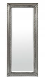 Art-Pol Élcsiszolt keskeny fali tükör faragott ezüstszín dombormű keretben 135x55x3cm (140375)