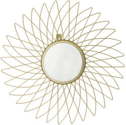 Art-Pol Kör alakú design fali tükör kecses áttört arany geometriai fém keretben 44x44x1, 5cm (122445)
