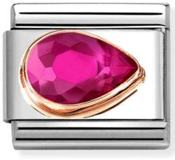 Nomination pink jobb csepp ezüst charm - 430606/005