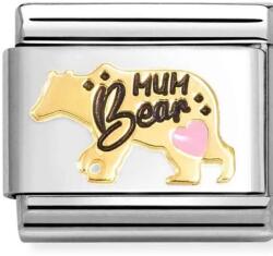 Nomination arany "Mum Bear" charm - 030272/81