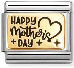 Nomination arany "Happy Mothers Day" charm - 030166/36