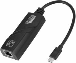 ESTILLO Adaptor de retea Estillo 10/100/1000 Mbps, USB-C 3.1 la RJ45, negru (EST-USBC-10-100-1000LAN)
